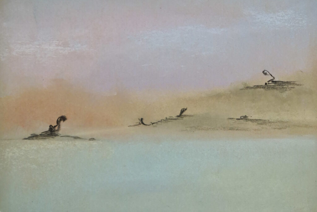 H-Kunst Bild  SWL 209 / Pastell  und Holzkohle auf Papier 20x30 cm